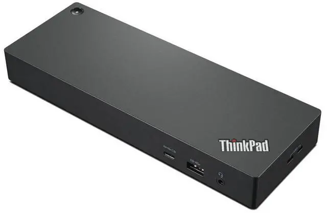 Alt view image 4 of 7 - Lenovo ThinkPad Thunderbolt 4 Workstation Dock 230W 4K Support, HDMI, USB-C, DisplayPort Bundled with Desk Mount Dual Monitor Stand, MK670 Wireless Keyboard & Mouse, Gel Mouse & Wrist Pad