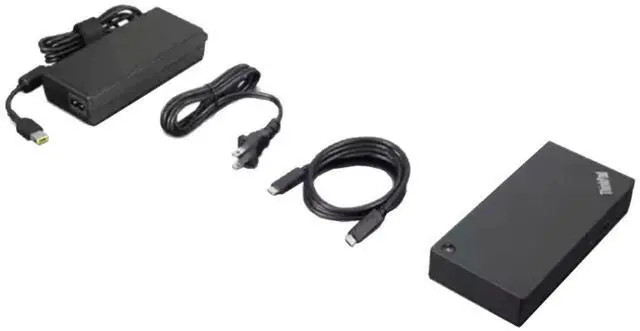 Alt view image 7 of 7 - Lenovo ThinkPad Thunderbolt 4 Workstation Dock 230W 4K Support, HDMI, USB-C, DisplayPort Bundled with Desk Mount Dual Monitor Stand, MK670 Wireless Keyboard & Mouse, Gel Mouse & Wrist Pad