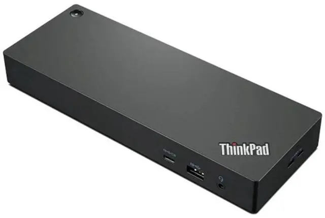 Alt view image 7 of 7 - Lenovo ThinkPad Universal Thunderbolt 4 Dock 100W 4K Support, HDMI, USB-C, DisplayPort, Bundled with Desk Mount Dual Monitor Stand, MK670 Wireless Keyboard & Mouse, Gel Mouse & Wrist Pad