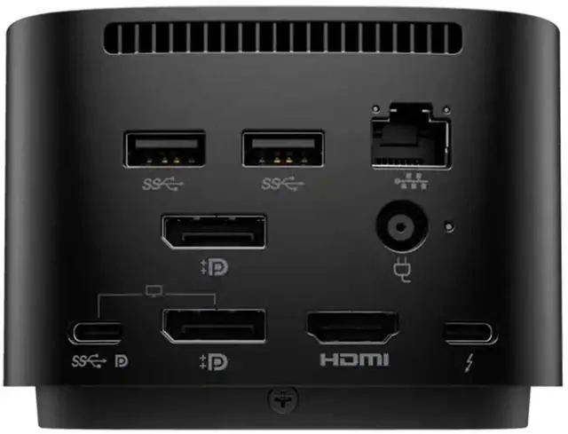 Alt view image 4 of 7 - HP Thunderbolt G4 Dock 280W, 4K Support w/Combo Cable, HDMI, USB-C, DisplayPort and USB Hub Bundled with Desk Mount Dual Monitor Stand, MK650 Wireless Keyboard/Mouse set, Gel Mouse & Wrist Pad
