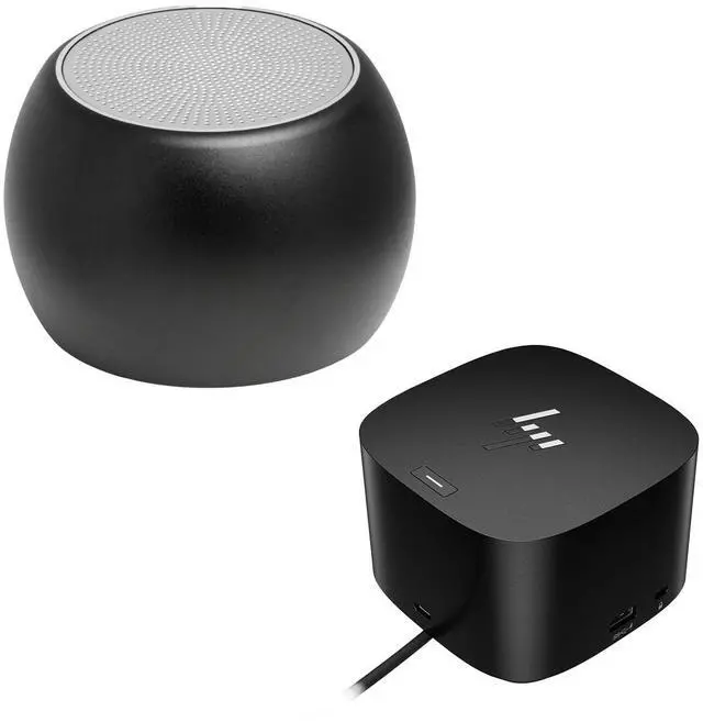 Main image of HP Thunderbolt G4 Dock 280W, 4K Display Support w/Combo Cable, HDMI, USB-C, DisplayPort and USB Hub Bundle with Bluetooth Boost U Speaker and Built-in Mic, 5 Hour Playback
