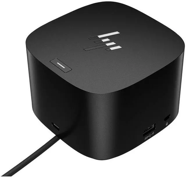 Alt view image 2 of 5 - HP Thunderbolt G4 Dock 120W, 4K Display Support w/Combo Cable, HDMI, USB-C, DisplayPort and USB Hub Bundle with Bluetooth Mini U Speaker and Built-in Mic, 4 Hour Playback