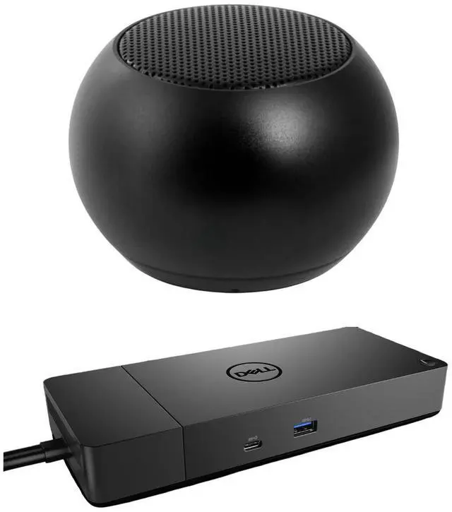 Main image of Dell WD19S USB-C Workstation Dock 90W 4K Support, HDMI, USB Hub and Ethernet Bundled With Bluetooth Mini U Speaker with Built-in Mic, 4 Hour Playback