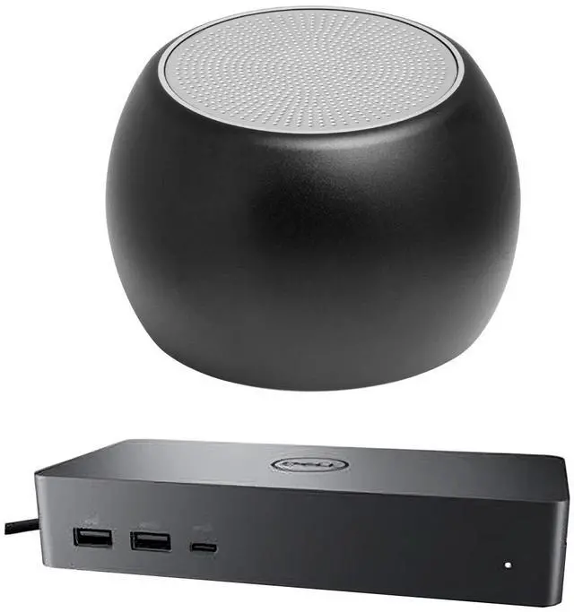 Main image of Dell UD22 Universal Dock 96W Quad 4K Support, HDMI, USB-C, DisplayPort USB Hub and Ethernet Bundled with Bluetooth Boost U Speaker with Built-in Mic, 5 Hour Playback