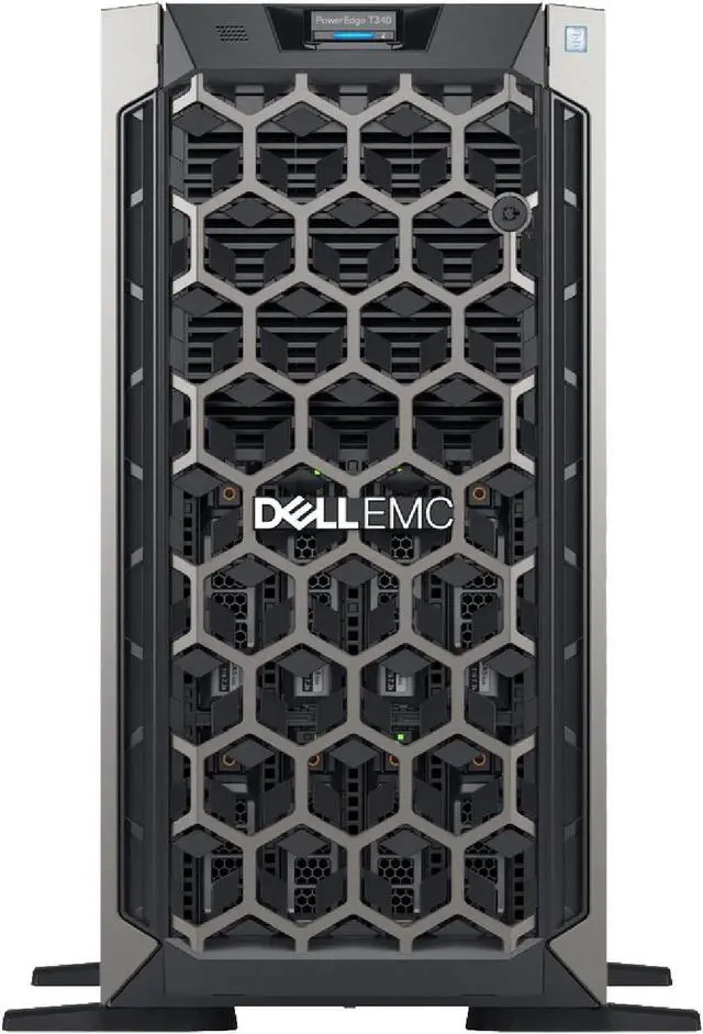 Main image of Dell PowerEdge T340 Tower Server, Intel Xeon E-2124 Quad-Core 3.3GHz, 64GB DDR4 RAM, 8TB Storage, RAID, DRAC, Single PSU, DVD-ROM