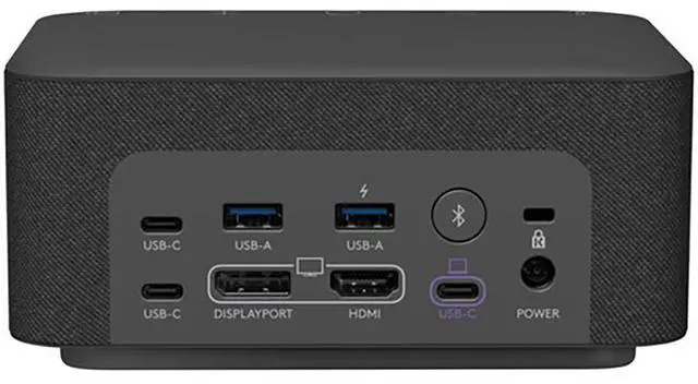 Alt view image 3 of 7 - Logitech Docking Station 100W Dock in Graphite Gray with 4K Support and USB HubDesk Bundled with Mount Dual Monitor Stand, MK270 Wireless Keyboard and Mouse, Gel Mouse & Wrist Pad