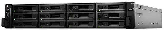 Alt view image 2 of 5 - Synology RackStation RS3618xs NAS Server, Xeon 2.4GHz CPU, 48GB Memory, 24TB SSD Storage, 4 x 1GbE LAN Ports, DSM Operating System Bundle with Rail kit