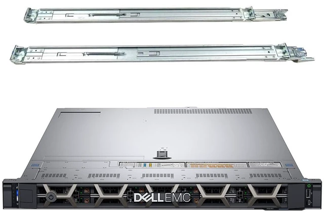 Main image of Dell PowerEdge R640 1U Rack Server, Dual Xeon 6148 2.40 GHz, 512GB DDR4 Memory, 61.44TB Enterprise SSD Storage, RAID, Dual Power, iDRAC, Rail Kit, Server 2022 Standard