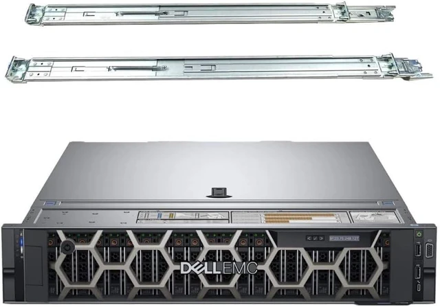 Alt view image 2 of 5 - Dell PowerEdge R740 2U Rack Server, Dual Xeon 6148 2.4GHz, 256GB DDR4 Memory, 15.36TB SATA SSD Storage, RAID, Dual Power, iDRAC, Rail Kit, Foam Server Packaging