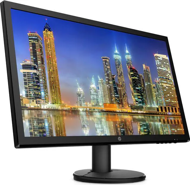 Alt view image 4 of 6 - HP V24 24 inch TN Full HD 1920 x 1080 LED Backlit LCD Monitor 2-Pack Bundle with HDMI and VGA ports, AMD FreeSync, 75Hz Refresh Rate, Low Blue Light and Desk Mount Clamp Dual Monitor Stand