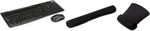 Main image of Logitech MK270 Wireless Keyboard and Mouse Bundle with Waverest Gel Wrist Pad and Gel Mouse Pad