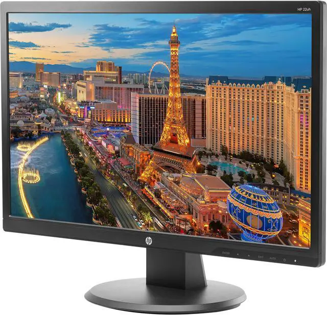 Alt view image 3 of 5 - HP 22uh 21.5-inch Full HD 1920 x 1080 LED Backlit LCD Monitor 2-Pack Bundle with HDMI, VGA, DVI ports, and Desk Mount Clamp Dual Monitor Stand