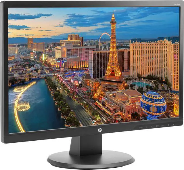 Alt view image 2 of 5 - HP 22uh 21.5-inch Full HD 1920 x 1080 LED Backlit LCD Monitor 2-Pack Bundle with HDMI, VGA, DVI ports, and Desk Mount Clamp Dual Monitor Stand