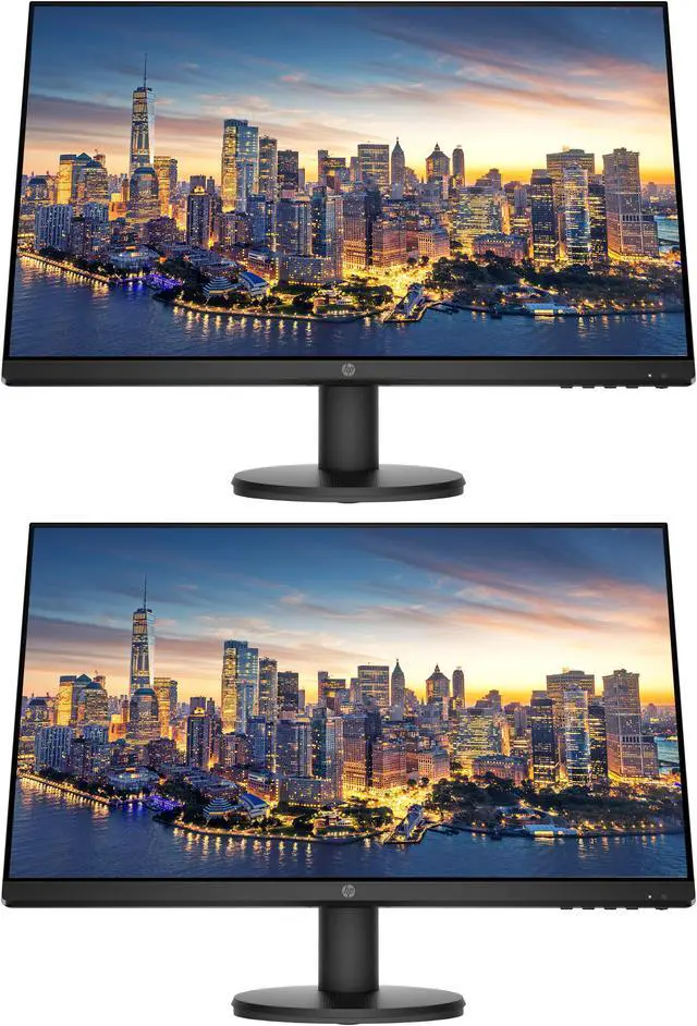 Main image of HP P24v G4 24 Inch IPS LED Backlit Monitor 2-Pack, HDMI, FHD