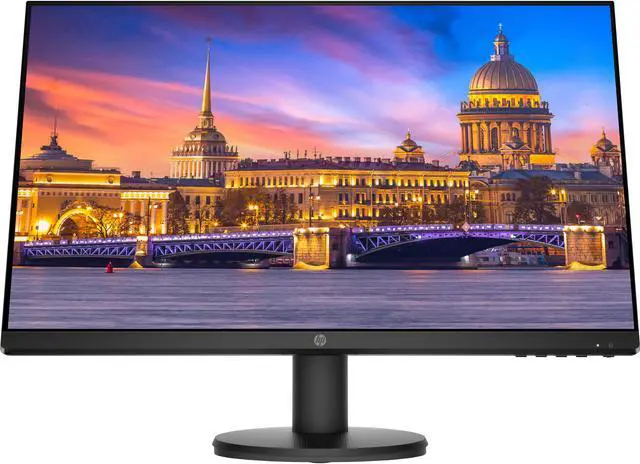 Alt view image 2 of 7 - HP P24v G4 24 Inch IPS LED FHD Backlit Monitor 2-Pack Bundle with Fully Adjustable Desk Mount Monitor Stand