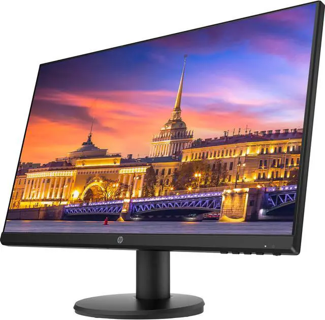 Alt view image 4 of 7 - HP P24v G4 24 Inch IPS LED FHD Backlit Monitor 2-Pack Bundle with Fully Adjustable Desk Mount Monitor Stand