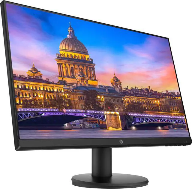 Alt view image 3 of 7 - HP P24v G4 24 Inch IPS LED FHD Backlit Monitor 2-Pack Bundle with Fully Adjustable Desk Mount Monitor Stand