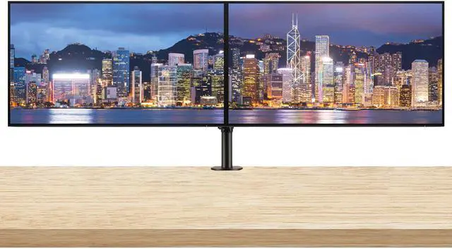 Alt view image 2 of 7 - HP Z27u G3 27 Inch IPS LED Backlit Monitor 2-Pack Display Bundle with QHD 2560 x 1440, Blue Light Filter, HDMI, DisplayPort, USB Type-C, Desk Mount Clamp Fully Adjustable Dual Monitor Stand