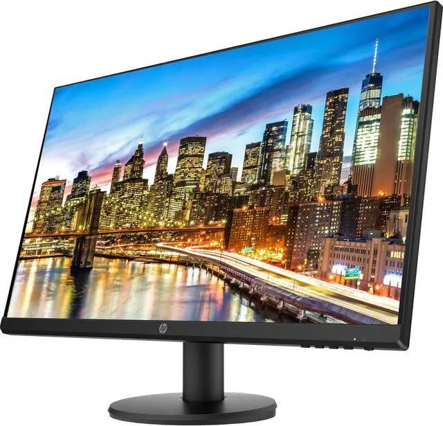 Alt view image 2 of 6 - HP P27v G4 27 Inch IPS FHD 1920x1080 Monitor 2 Pack Bundle with HDMI, Low Blue Light, 2 Bluetooth Speakers for Professional Sound, Built-in Mic and Remote Shutter for Photos