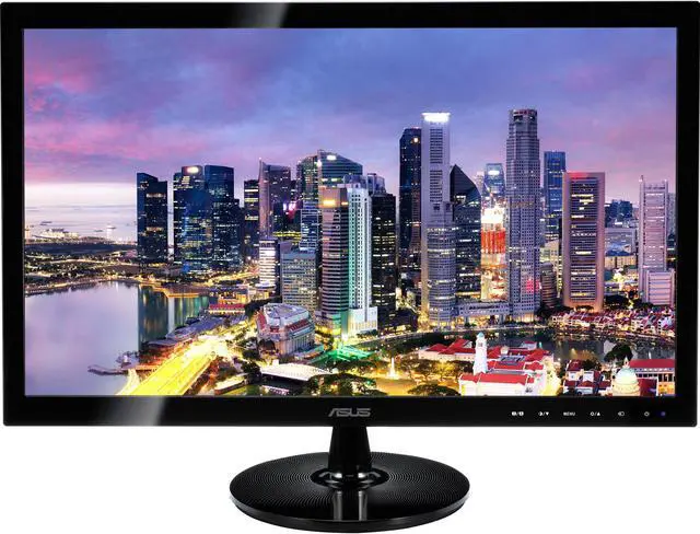 Main image of Asus VS248H-P 24" LED Backlit Widescreen Monitor Bundle with 250 Nit Brightness, 2ms Response Time, 1920 x 1080, Vertical Alignment, HDMI-VGA, Glossy Black