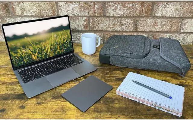 Alt view image 5 of 7 - Higher Ground Vert 3.1 Convertible Backpack Shoulder Bag for Laptop, Tablet, Shockproof, Drop Protection, Lightweight, Grey, Compatible with iPad, Chromebook, MacBook Pro up to 15 Inch