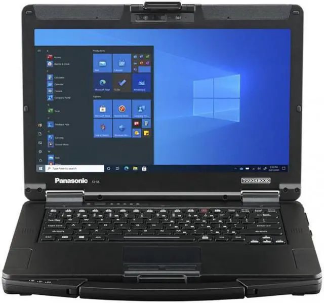 Main image of Toughbook 55, FZ-55, MK1, Intel Core i5-8365U, 1.6GHz up to 4.1GHz, 6MB Cache, 14.0" HD Non-Touch, 8GB, 512GB SSD, HDMI, BT, USB-Ax2,USB-Cx1, LAN, Webcam, Backlit Keyboard, Windows 10 Pro