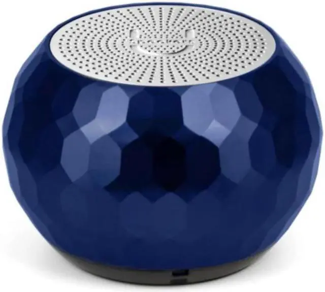 Alt view image 2 of 3 - U Speakers Mini Glam Portable Wireless Bluetooth Speaker with Magnetic Base, Mic & Selfie Remote Control Dark Blue Active Chic Lifestyle Bundle with Insulated Sport 20 oz. Straw Canteen Bottle Multi