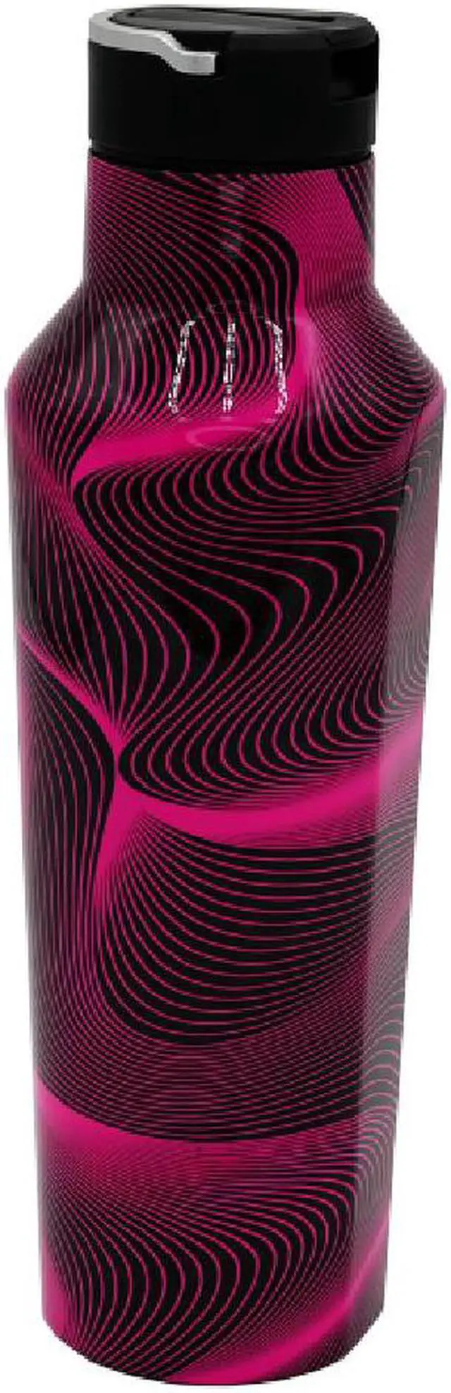 Alt view image 2 of 4 - U Speakers Mini Glam Portable Wireless Bluetooth Speaker with Magnetic Base, Mic & Selfie Remote Control Black Active Chic Lifestyle Bundle with Insulated Sport 20 oz. Straw Canteen Bottle Pink