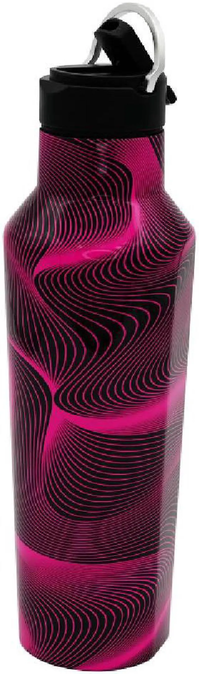 Alt view image 4 of 4 - U Speakers Mini Glam Portable Wireless Bluetooth Speaker with Magnetic Base, Mic & Selfie Remote Control Black Active Chic Lifestyle Bundle with Insulated Sport 20 oz. Straw Canteen Bottle Pink