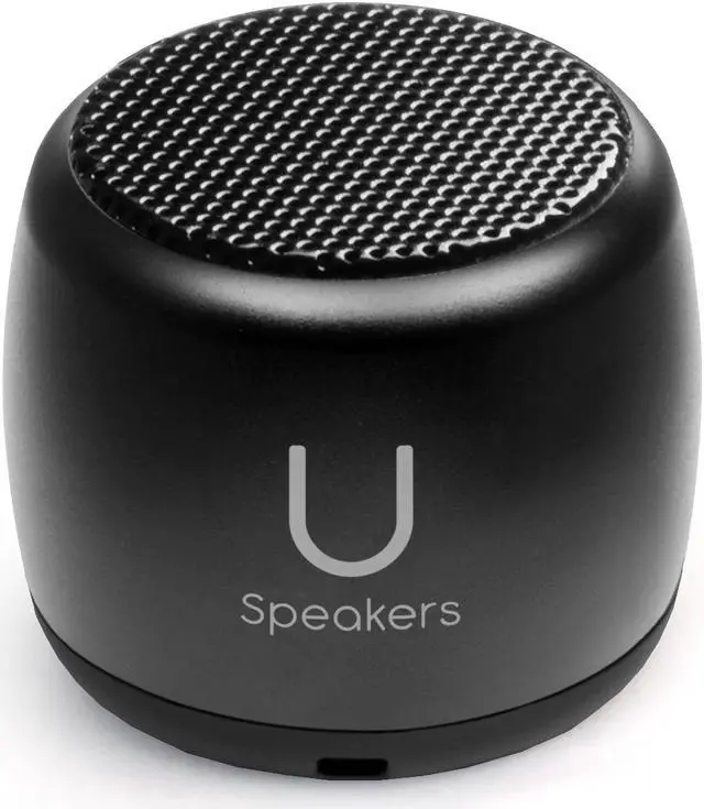 Alt view image 5 of 5 - U Speakers Micro Portable Wireless Bluetooth Speaker with Mic and Selfie Remote Control Black Active Lifestyle Travel Bundle with Insulated Galaxy Far Away Trendy 16 oz. Canteen Bottle White