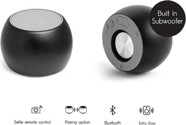 Alt view image 2 of 7 - Fashionit U Speakers Bluetooth Boost Speaker Travel Home Office Bundle with Black Wireless Mouse X3000 G2, & Coordinating Gel Mouse Pad, for Modern Workspace - Black