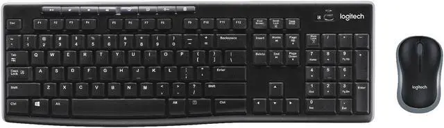 Alt view image 2 of 7 - Logitech MK270 Wireless Keyboard & Mouse Combo Active Lifestyle Travel Home Office Must-Have Modern Bundle with Mini Portable Wireless Bluetooth Speaker, Gel Wrist Pad & Gel Mouse Pad