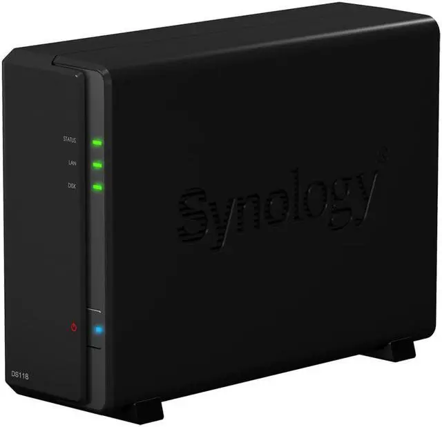 Alt view image 2 of 5 - Synology DiskStation DS118 NAS Server with RTD1296 1.4GHz CPU, 1GB Memory, 8TB HDD Storage, 1 x 1GbE LAN Port, DSM Operating System