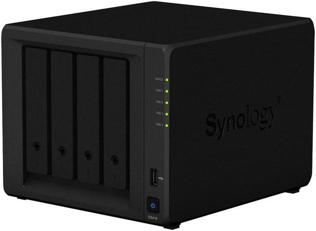 Alt view image 2 of 5 - Synology DiskStation DS418 NAS Server with RTD1296 1.4GHz CPU, 2GB Memory, 8TB HDD Storage, 2 x 1GbE LAN Ports, DSM Operating System