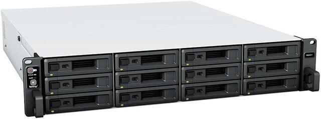 Alt view image 2 of 5 - Synology RackStation RS2421+ NAS Server with Ryzen 2.2GHz CPU, 32GB Memory, 24TB HDD Storage, 4 x 1GbE LAN Ports, DSM Operating System Bundle with Rail kit