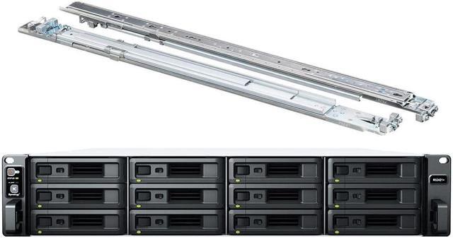 Main image of Synology RackStation RS2421+ NAS Server with Ryzen 2.2GHz CPU, 32GB Memory, 24TB HDD Storage, 4 x 1GbE LAN Ports, DSM Operating System Bundle with Rail kit