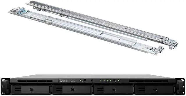 Main image of Synology RackStation RS820+ NAS Server with Atom 2.1GHz CPU, 18GB Memory, 40TB HDD Storage, 4 x 1GbE LAN Ports, DSM Operating System Bundle with Rail kit
