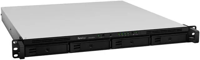 Alt view image 2 of 5 - Synology RackStation RS820RP+ NAS Server with Atom 2.1GHz CPU, 18GB Memory, 32TB HDD Storage, 4 x 1GbE LAN Ports, Redundant Power, DSM Operating System Bundle with Rail kit