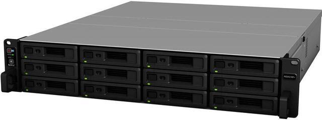 Alt view image 2 of 4 - Synology RackStation RS2421RP+ NAS Server with Ryzen 2.2GHz CPU, 32GB Memory, 48TB HDD Storage, 4 x 1GbE LAN Ports, Redundant Power, DSM Operating System Bundle with Rail kit
