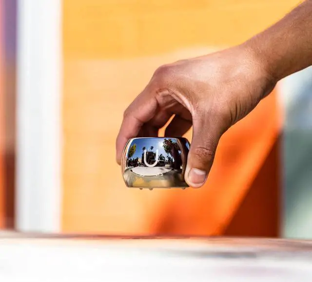 Alt view image 6 of 6 - Fashionit U Speakers Boost Water-Resistant Portable Wireless Bluetooth Speaker with Subwoofer, Mic & Selfie Remote Control - Ideal for Active Lifestyle, Travel, Home, & Office - Mirror Hematite