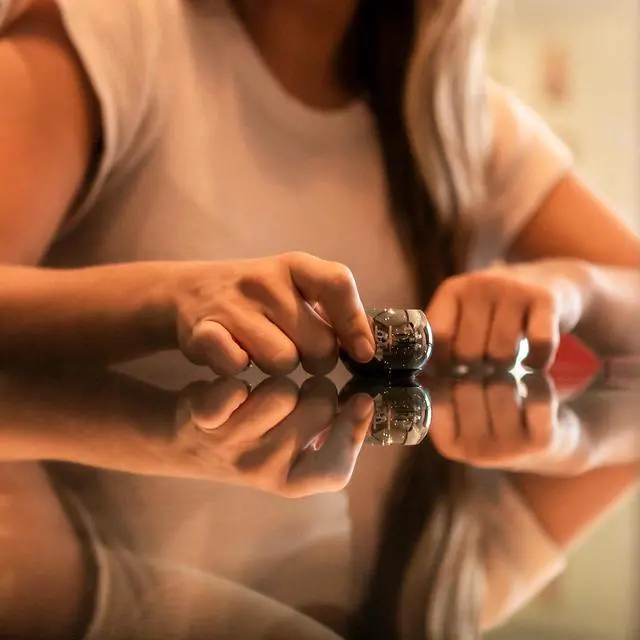 Alt view image 3 of 7 - Fashionit U Speakers Mini Mirror Portable Wireless Bluetooth Speaker with Magnetic Base, Mic & Selfie Remote Control - Ideal for Active Lifestyle, Travel, Home, & Office - Mirror Hematite