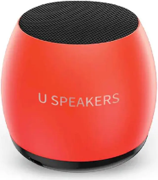 Main image of Fashionit U Speakers Micro Glow in the Dark Portable Wireless Bluetooth Speaker with Built-In Microphone & Selfie Remote Control - Ideal for Travel, Home, & Office - Neon Coral