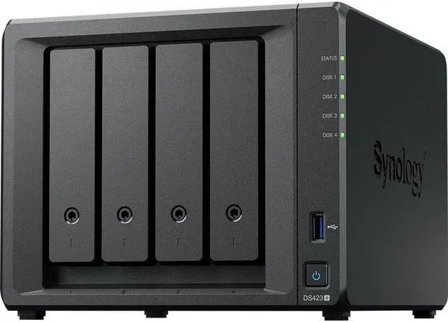 Synology DS423+(RAM増設済・合計6GB)本体のみ・HDDなし Synology DiskStation DS423+ NAS Server with Celeron 2.0GHz