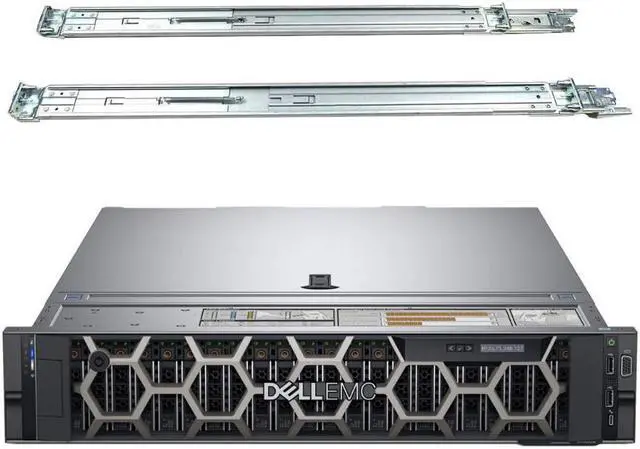 Main image of Dell PowerEdge R740 2U Rack Server, Dual Xeon 6148 2.40 GHz, 256GB DDR4 Memory, 30.72TB Enterprise SSD Storage, RAID, Dual Power, iDRAC, Rail Kit, Server 2022 Standard