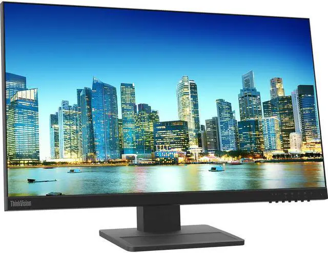 Alt view image 2 of 6 - Lenovo ThinkVision E24 1920 x 1080 LED Backlit Full HD LCD Monitor, 2-Pack Bundle with HDMI, VGA, Speakers, DisplayPort, Desk Mount Dual Monitor Stand, Lenovo ThinkPad Universal USB-C Multiport Dock