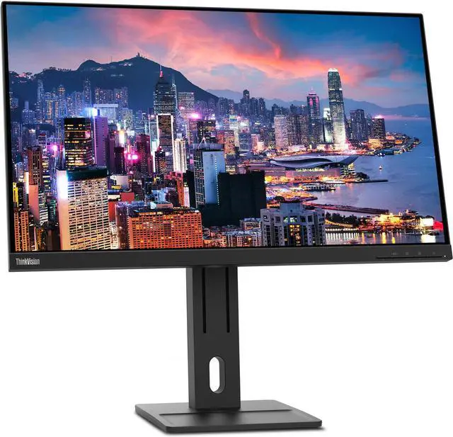 Alt view image 2 of 5 - Lenovo ThinkVision E27q 27-inch 2560 x 1440 LED Backlit Quad HD LCD Monitor, 2-Pack Bundle with HDMI, DisplayPort, Integrated Speakers