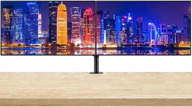 Main image of Lenovo ThinkVision P27h 27-inch 2560 x 1440 LED Backlit Quad HD LCD Monitor, 2-Pack Bundle with HDMI, DisplayPort in & out, Daisy Chain ready, Dock, USB-C, USB Hub, Desk Mount Dual Monitor Stand