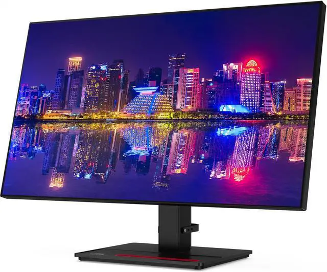 Alt view image 4 of 6 - Lenovo ThinkVision P27h 27-inch 2560 x 1440 LED Backlit Quad HD LCD Monitor, 2-Pack Bundle with HDMI, DisplayPort in & out, Daisy Chain ready, Dock, USB-C, USB Hub, Desk Mount Dual Monitor Stand