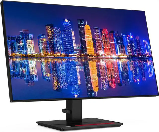 Alt view image 2 of 6 - Lenovo ThinkVision P27h 27-inch 2560 x 1440 LED Backlit Quad HD LCD Monitor, 2-Pack Bundle with HDMI, DisplayPort in & out, Daisy Chain ready, Dock, USB-C, USB Hub, Desk Mount Dual Monitor Stand