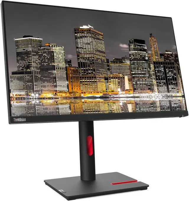 Alt view image 2 of 6 - Lenovo ThinkVision T24i 24-inch 1920 x 1080 LED Backlit Full HD Widescreen LCD Monitor, 2-Pack Bundle with HDMI, VGA, DisplayPort, USB Hub, Desk Mount Dual Monitor Stand